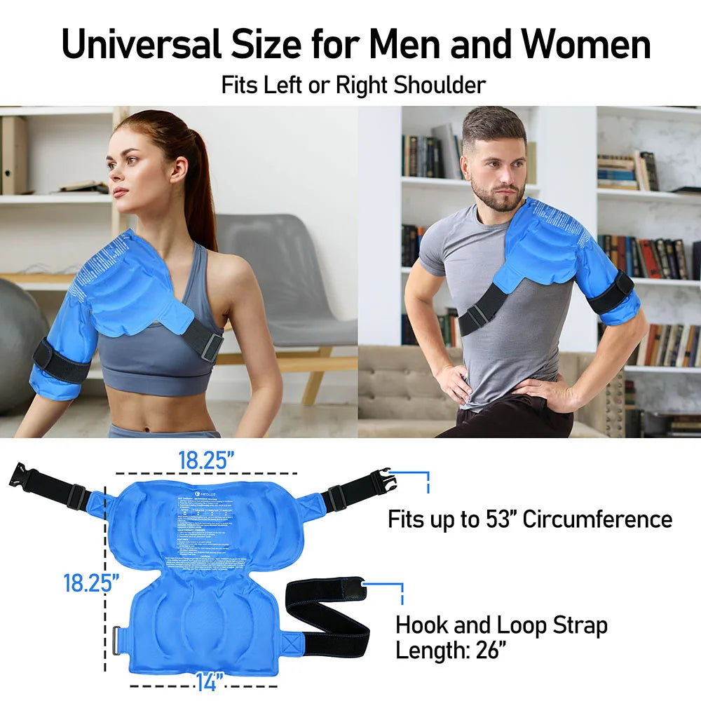 Shoulder Ice Pack Wrap for Hot Cold Therapy Pain Relief