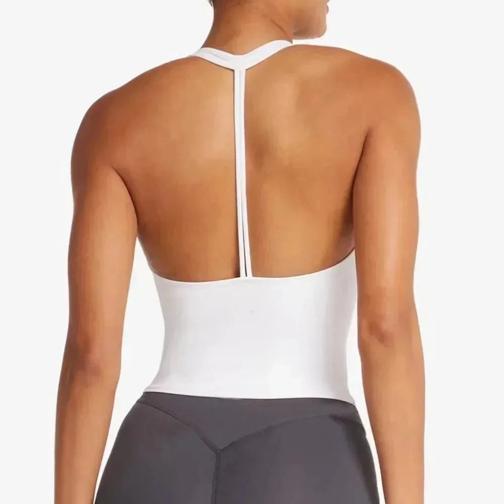 Lemoneno Women Yoga Set Halter Sports Bra and Shorts