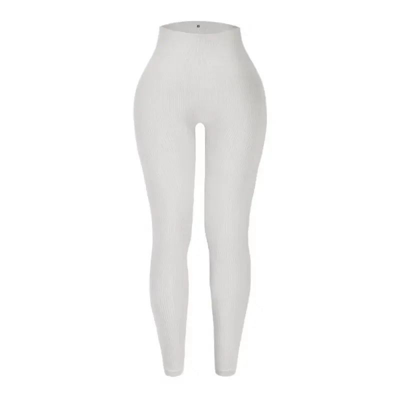 Seamless Knit Yoga Pants High Waist Leggings For Women