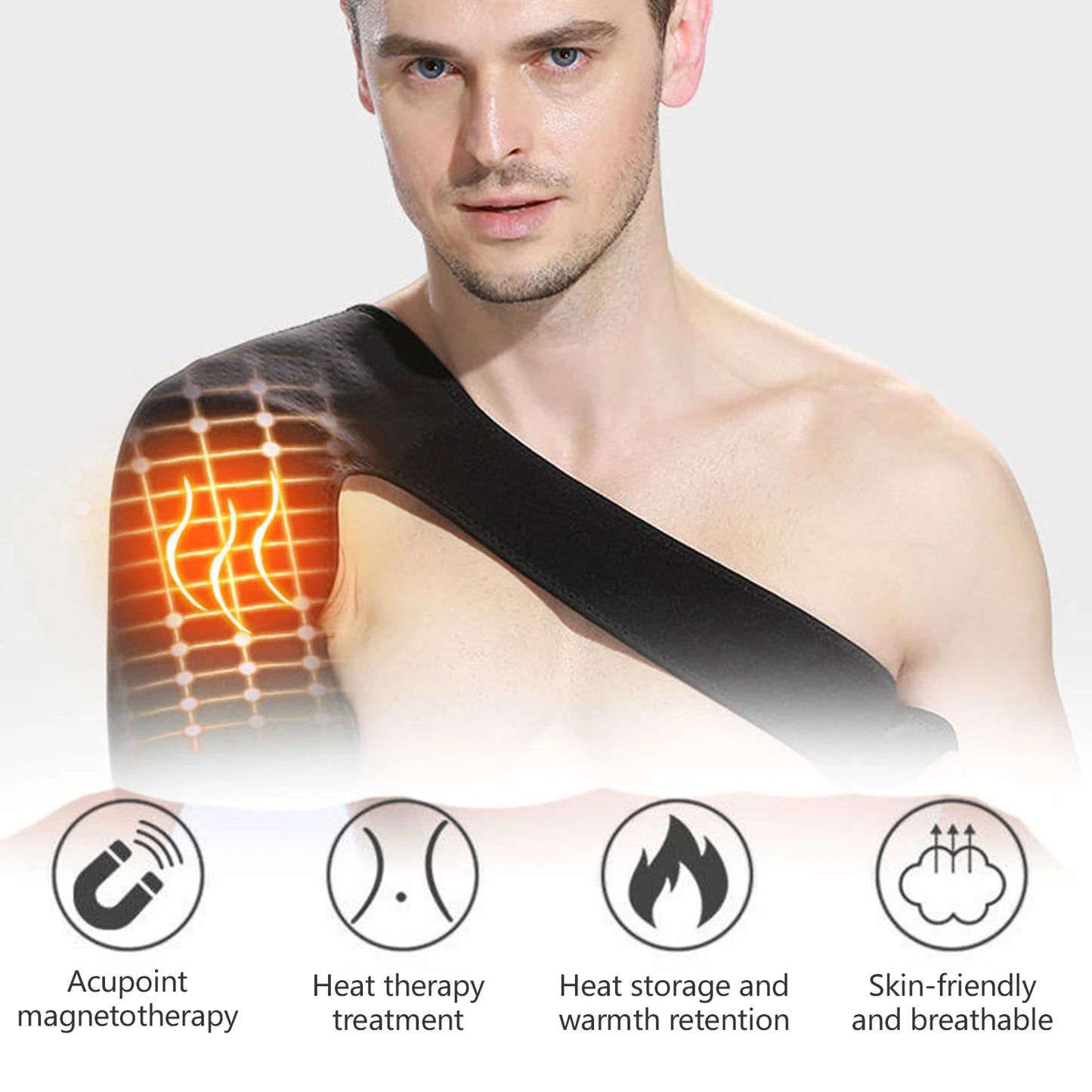 Self Heating Shoulder Strap For Cervical Pain Relief Unisex