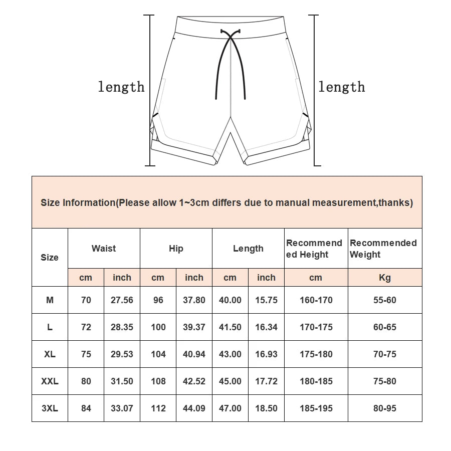 Camo Running Shorts For Men Quick Dry Gym Training Wear