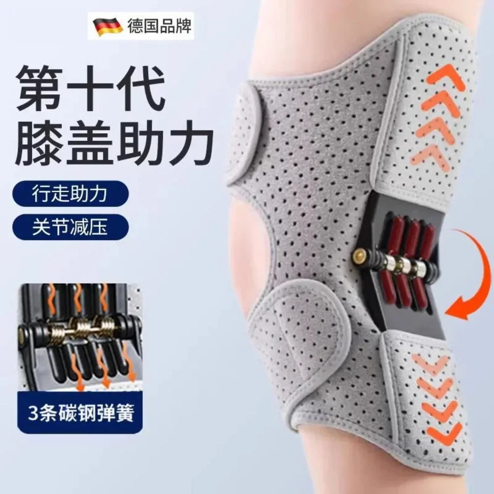 Moonbiffy Knee Brace With Non Slip Breathable Rebound Springs Support