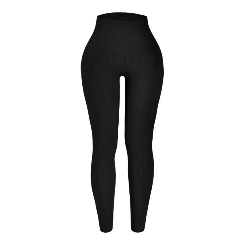 Seamless Knit Yoga Pants High Waist Leggings For Women