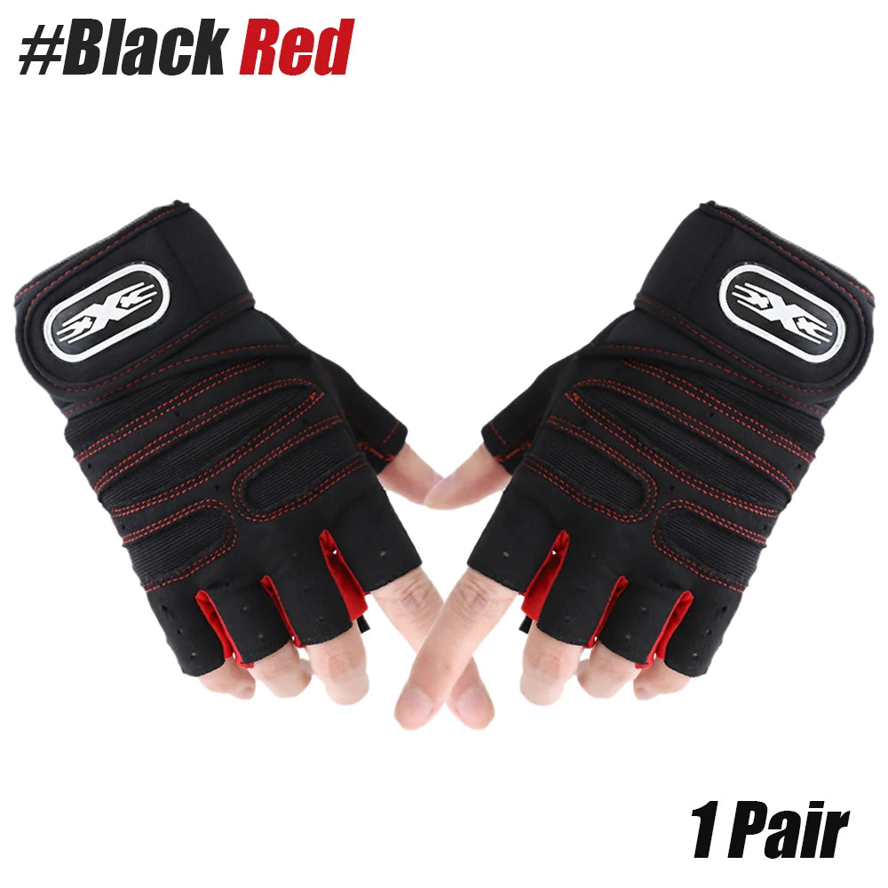 Antislip Weightlifting Gloves With Palm Protection For Gym