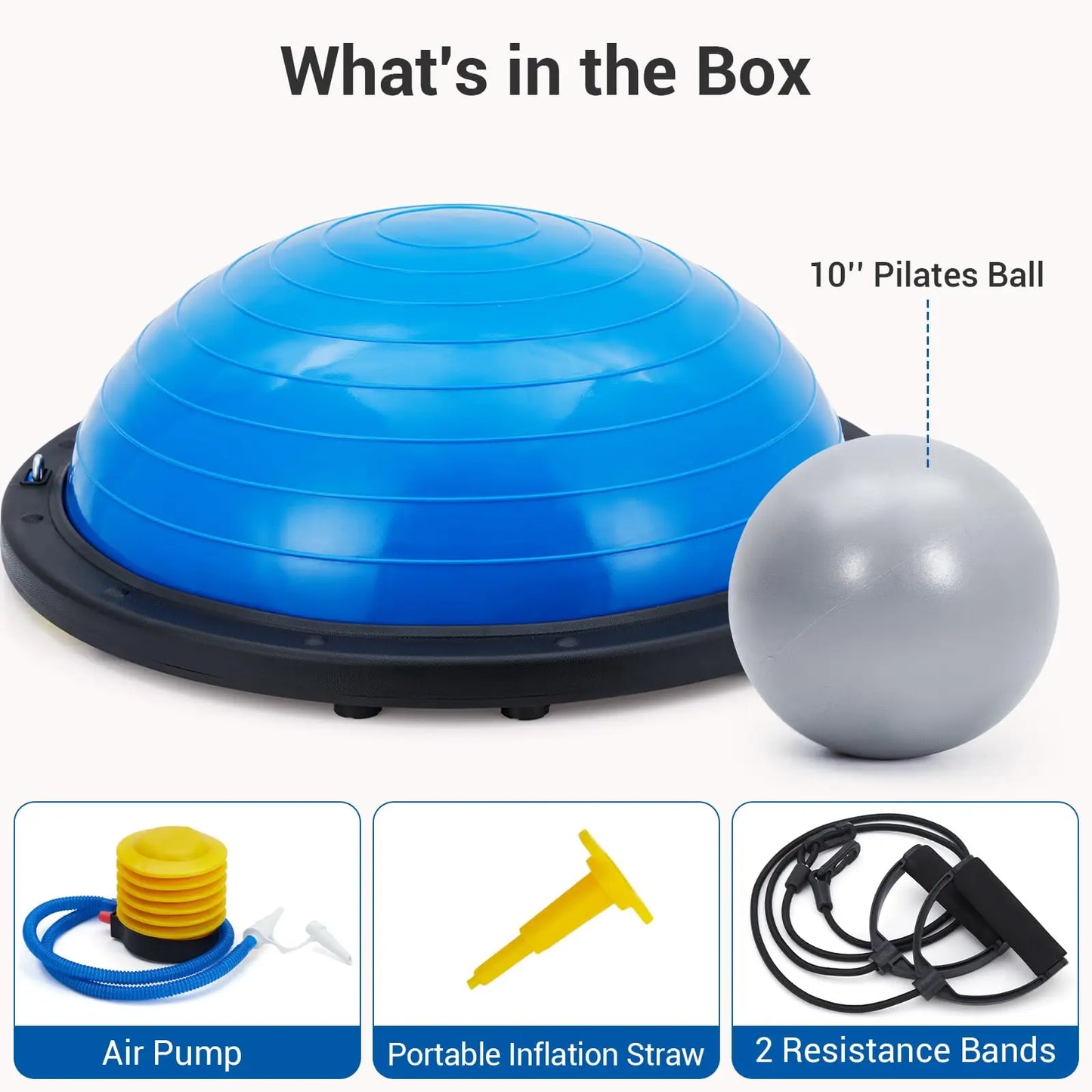 Yoga Balance Ball Half Ball for Strength Training