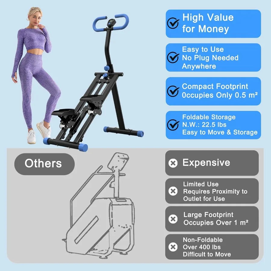 XMSJ Stair Stepper Home Gym Vertical Climber For Full-Body Workout