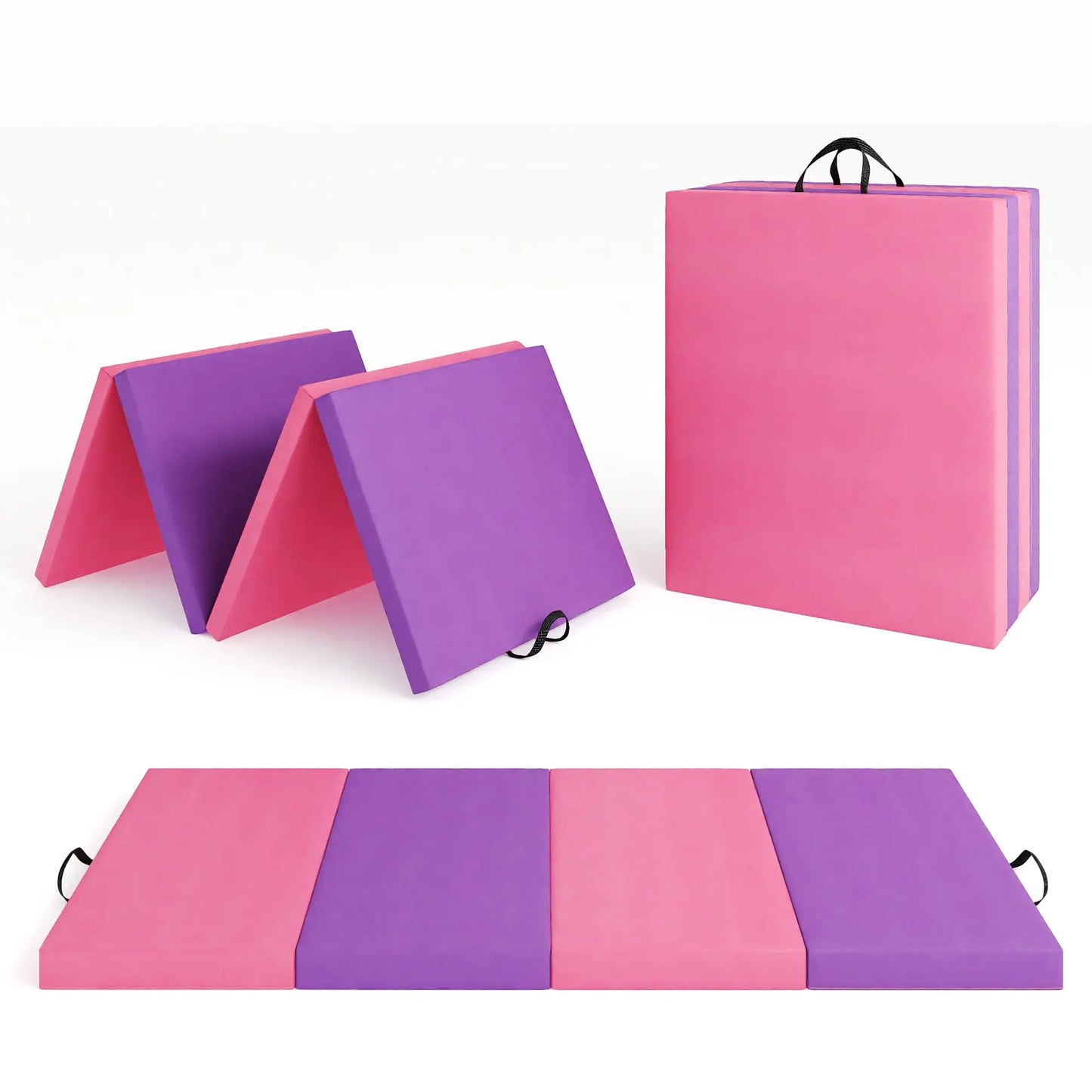 HiMISS Folding Gymnastics Mat For Home Gym Tumbling And Yoga