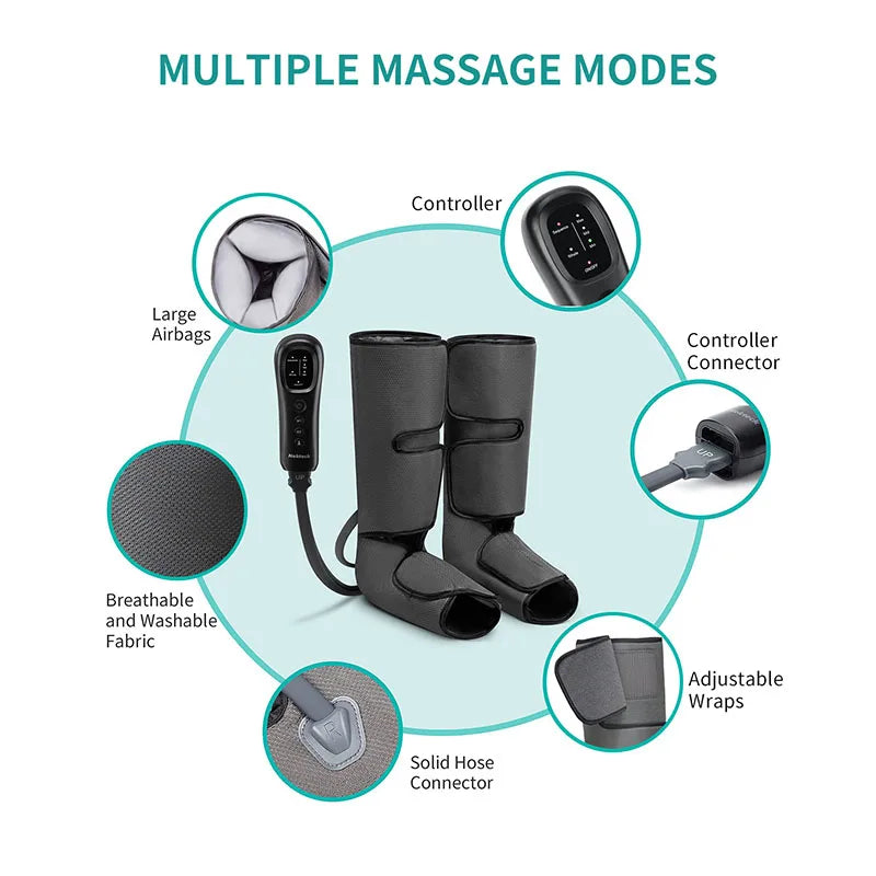 Nekteck Leg Massager Calf Wraps Air Compression for Blood Circulation