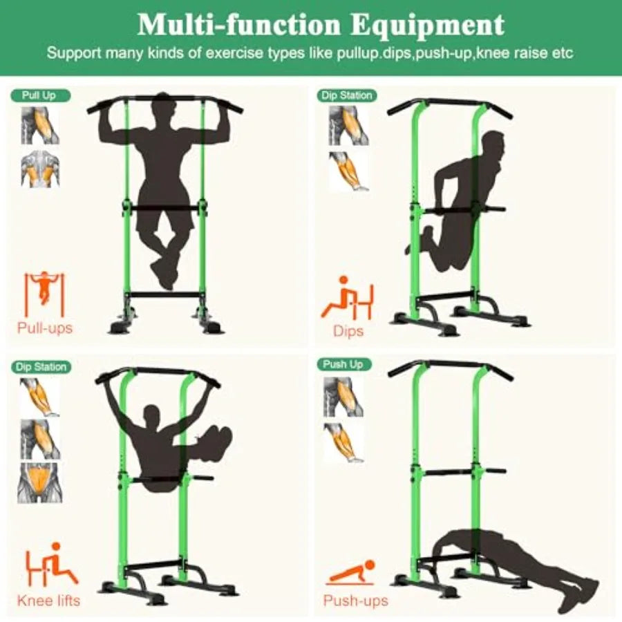 XMSJ PowerTower Pro Pull Up Dip Station for Home Gym