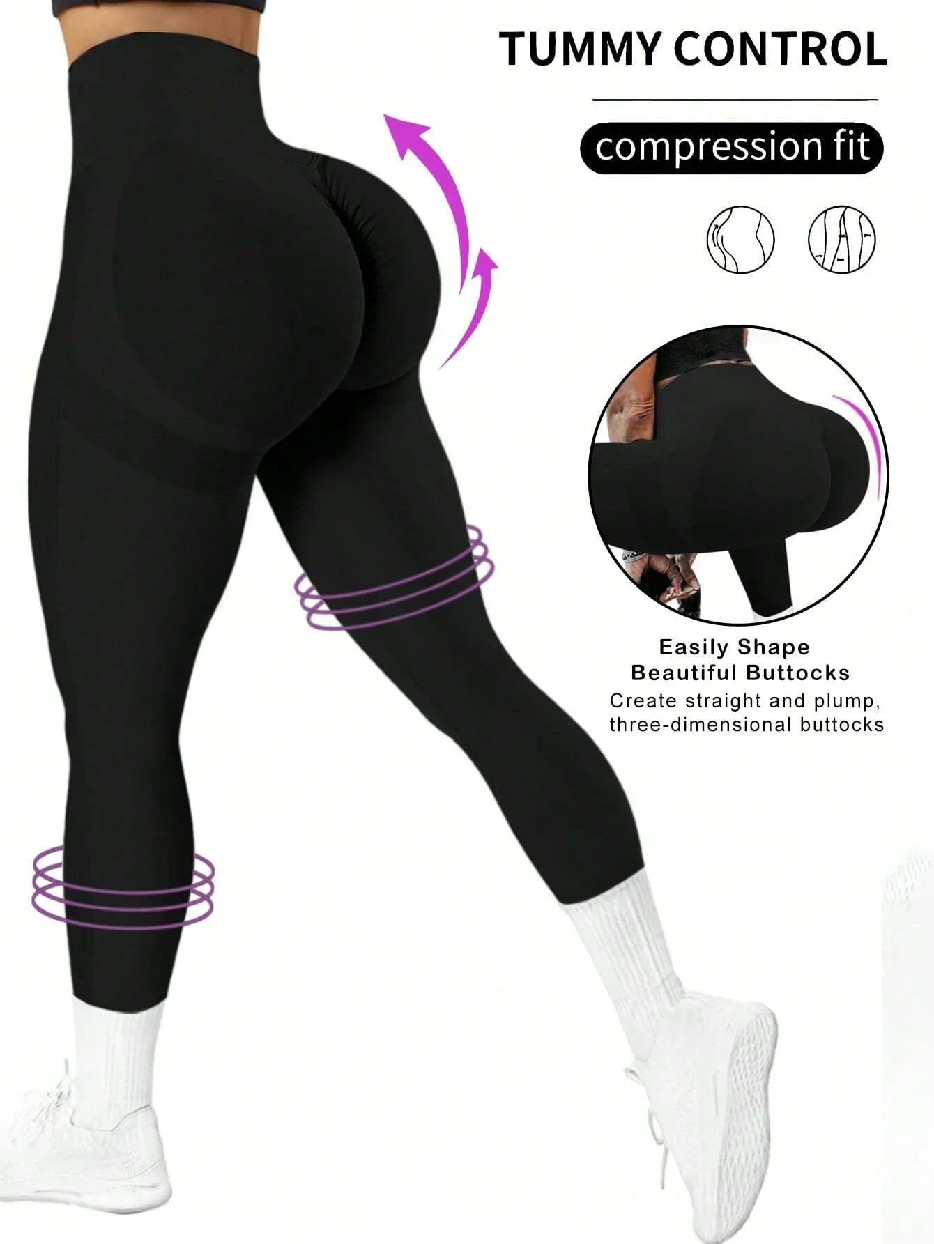 Seamless Butt Lifting Leggings For Women High Waist Yoga Pants