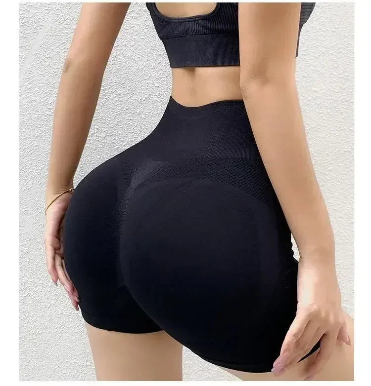 Yoga Set For Women Seamless Sports Bra Shorts Leggings Fitness