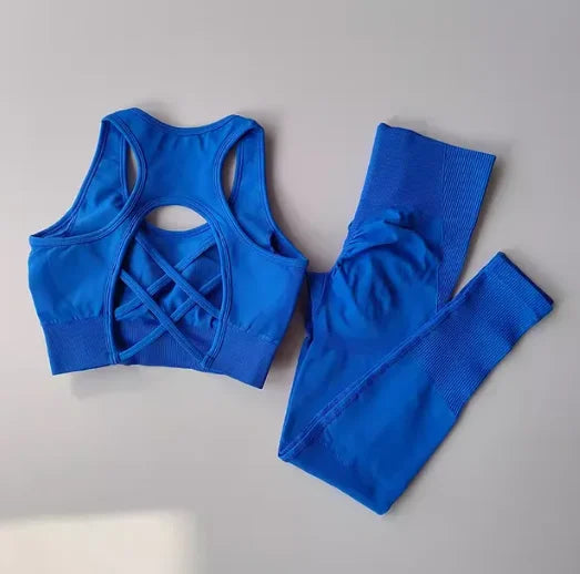SKINOFSKIN 2-Piece Sports Bra Set For Women Yoga And Running