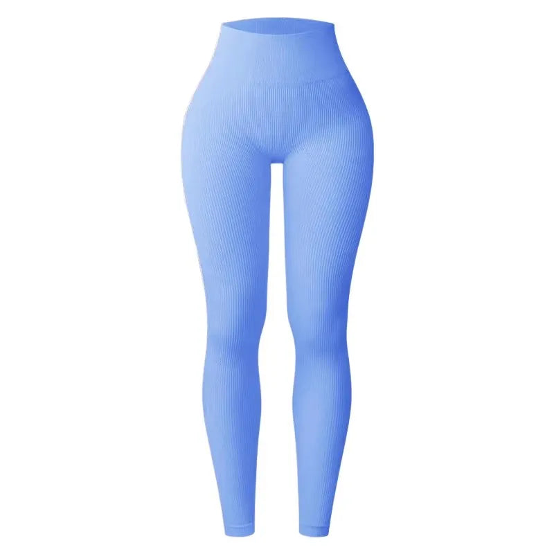 Seamless Knit Yoga Pants High Waist Leggings For Women