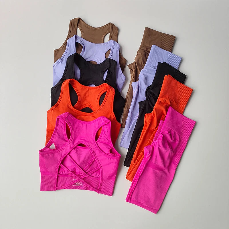 SKINOFSKIN 2-Piece Sports Bra Set For Women Yoga And Running
