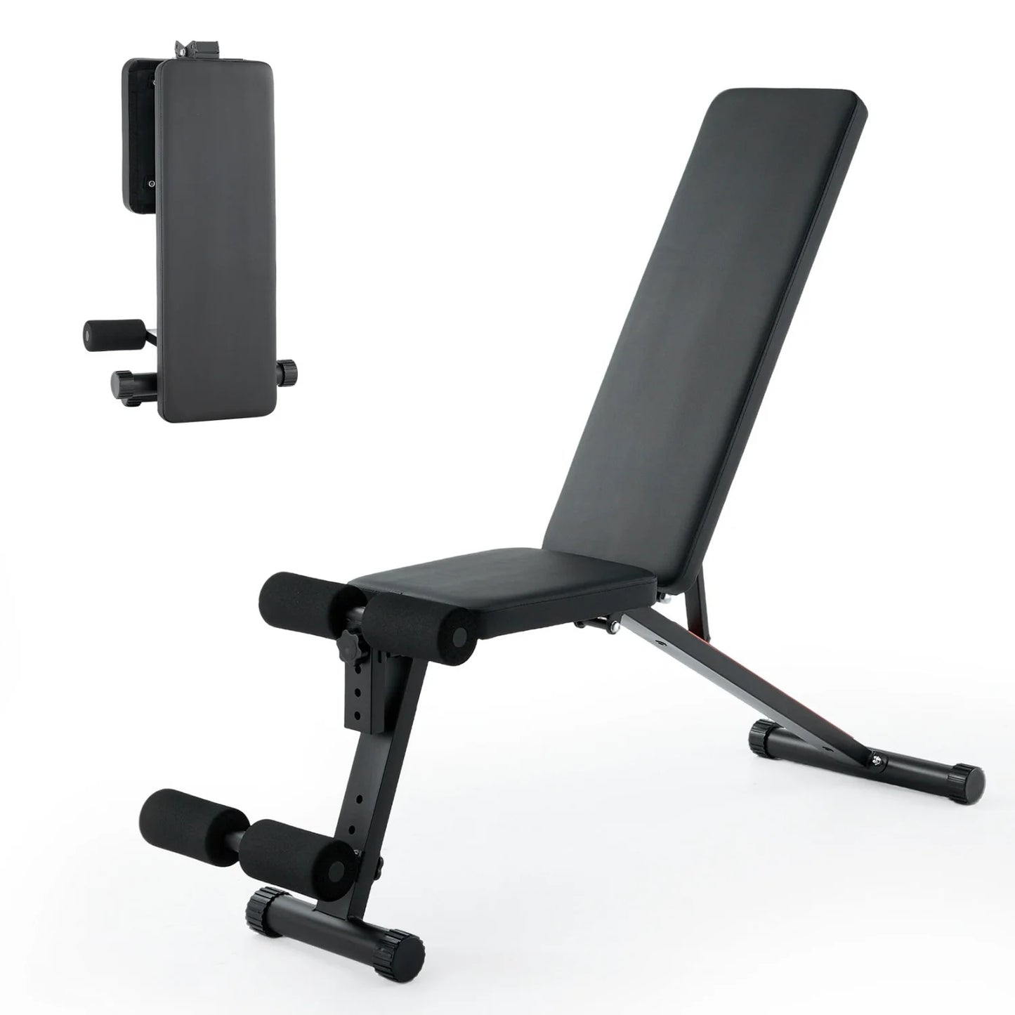 HiMISS Adjustable Weight Bench With Incline Decline And Preacher Curl