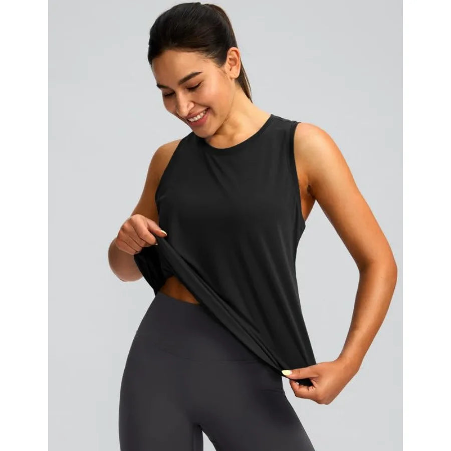 Women's Racerback Athletic Tank Top for Yoga and Running