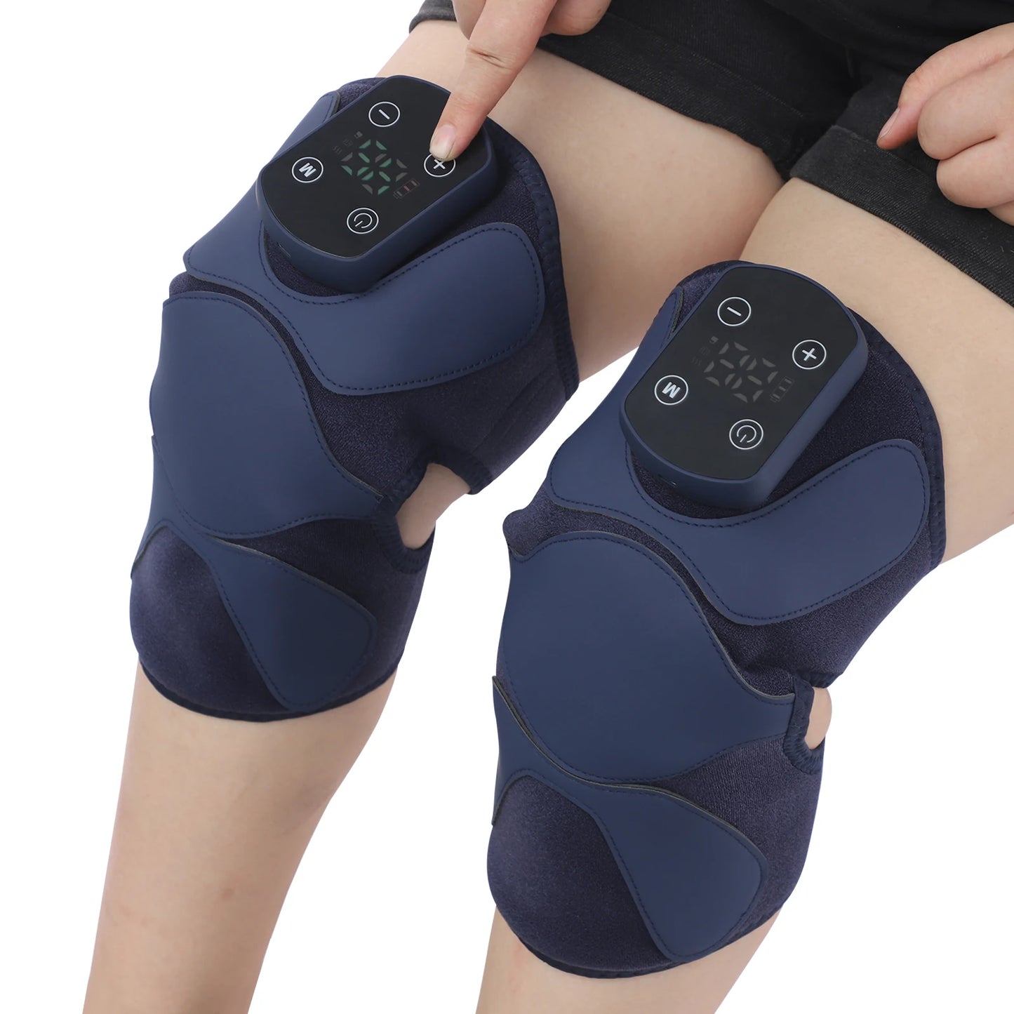 Portable Knee Massager With Heat And Vibration Digital Display