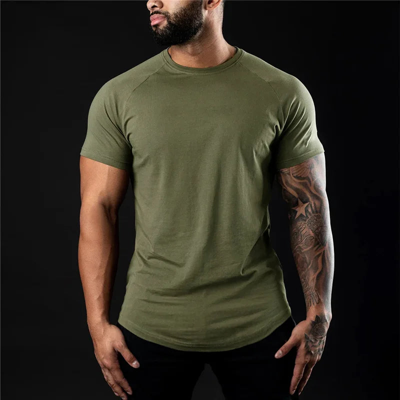 Plain Cotton Gym T Shirt For Women Short Sleeve Breathable