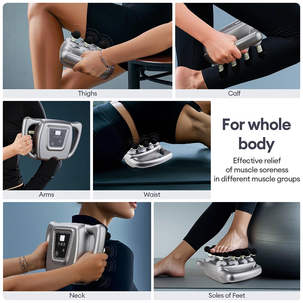 Foreverlily Fascia Gun With 9 Modes High Frequency Back Massager