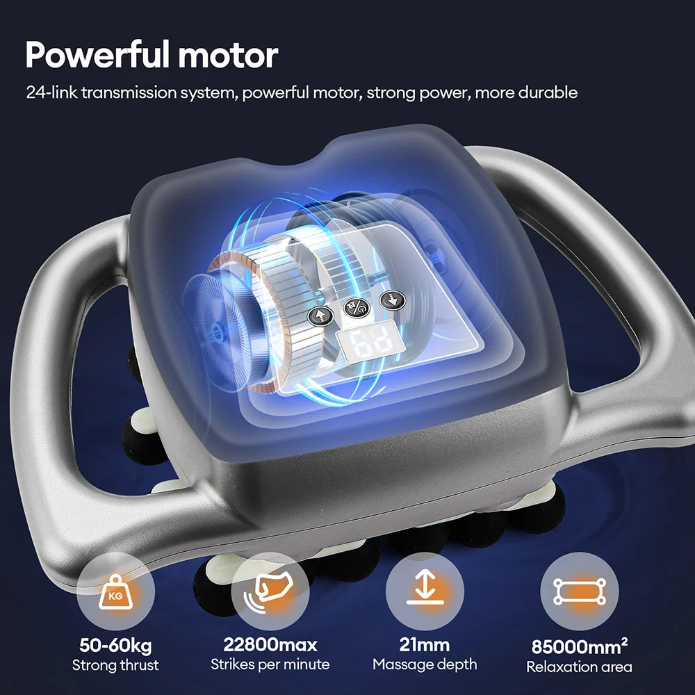 Foreverlily Fascia Gun With 9 Modes High Frequency Back Massager