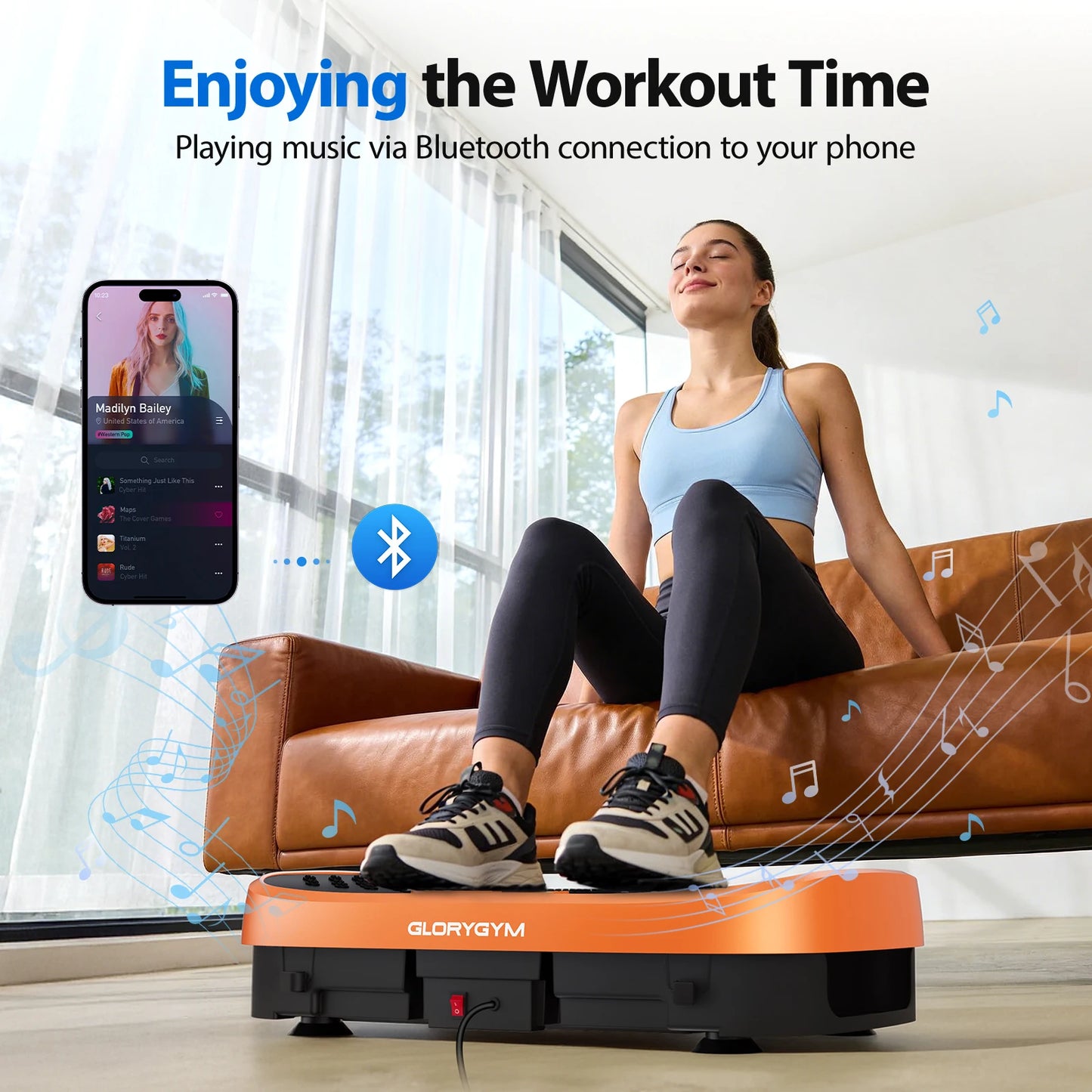 Vibration Plate Fat Burning Machine 120 Levels 330lbs Capacity