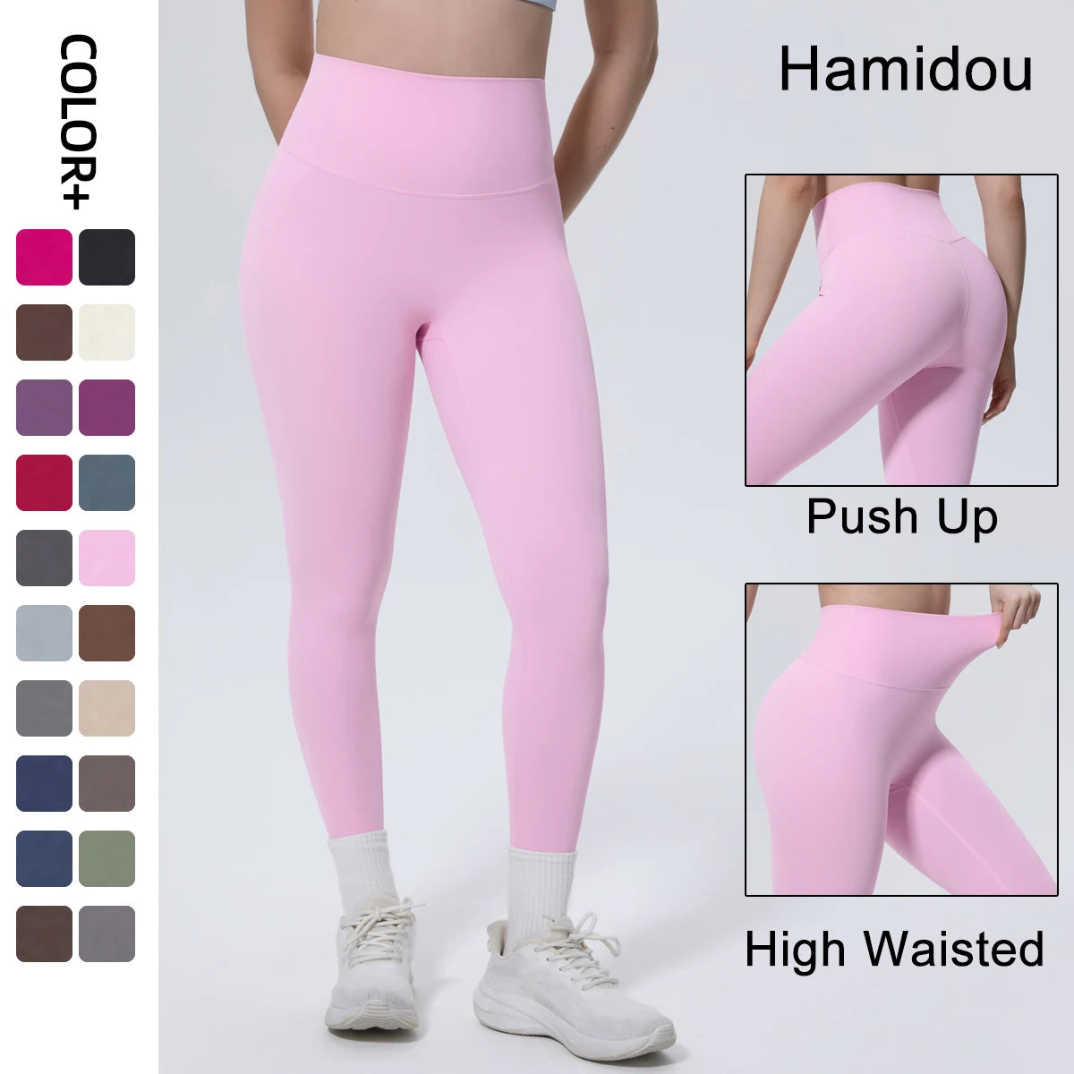 Hamidou High Waist Quick Dry Push Up Yoga Leggings
