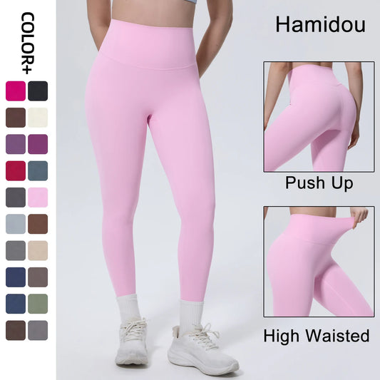 Hamidou High Waist Quick Dry Push Up Yoga Leggings