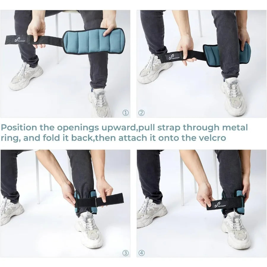 LISM Adjustable Ankle Weights For Walking Running And Training