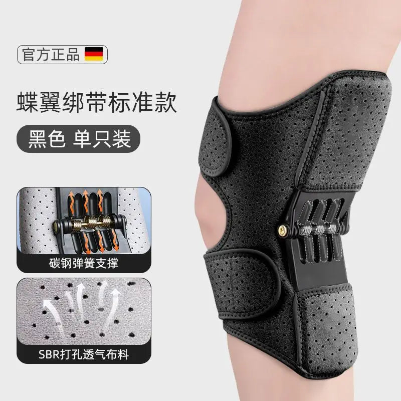Moonbiffy Knee Brace With Non Slip Breathable Rebound Springs Support