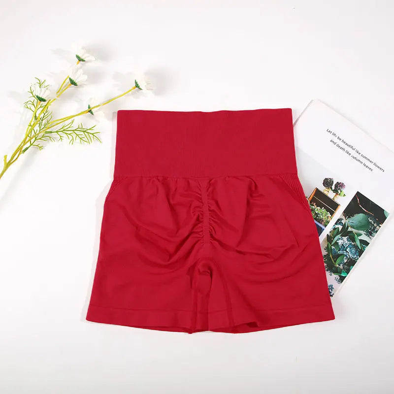 CHRLEISURE Seamless Sports Set Women Yoga 2 Piece Fitness Bra Cycling Shorts