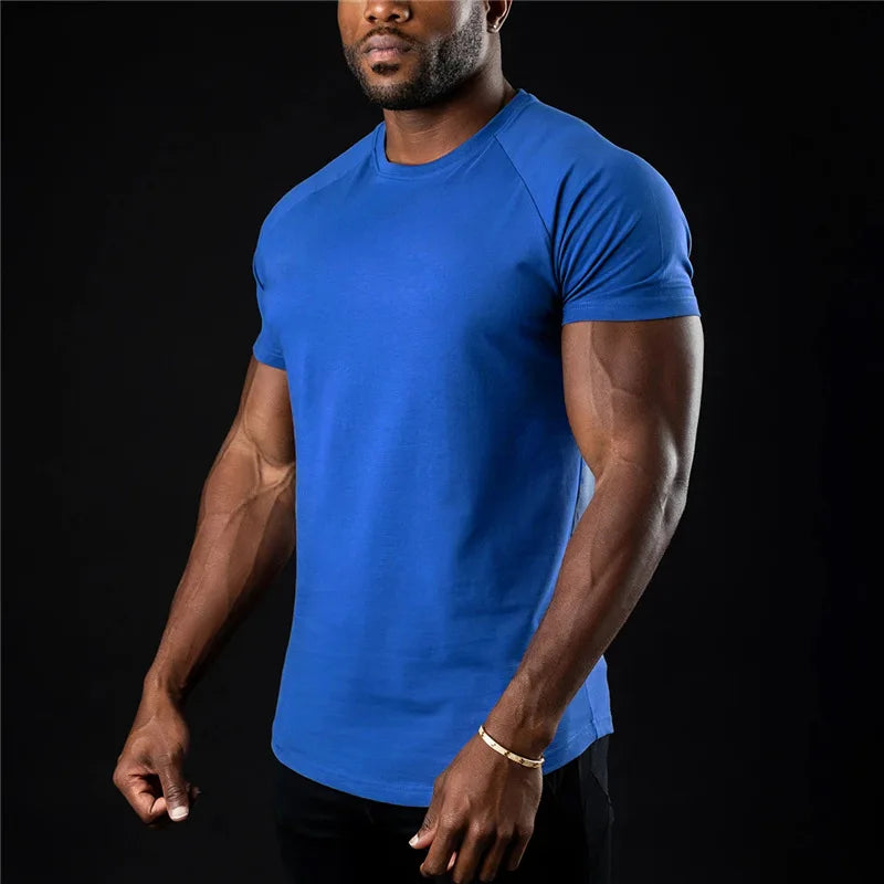Plain Cotton Gym T Shirt For Women Short Sleeve Breathable