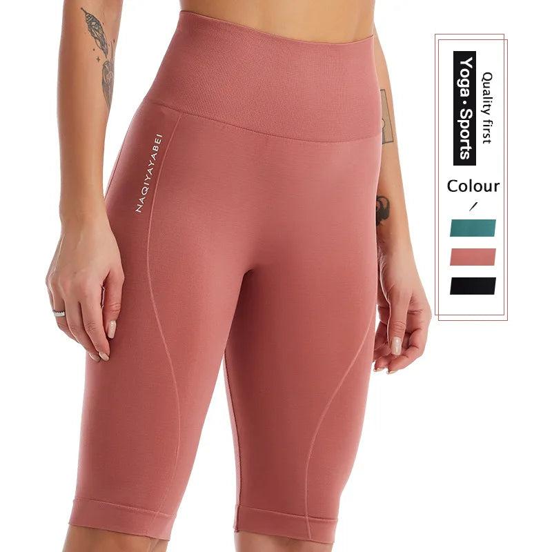 Women Body Sculpting High Waist Sports Yoga Pants Breathable Quick Dry